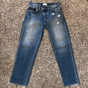 “BOYISH” Distressed Blue Jeans